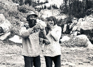 Gia-fu and Jane English, wedding in Yosemite 1971 (photography by Jane English)